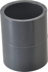 Value Collection - 1-1/2" PVC Plastic Pipe Coupling - Schedule 80, Slip x Slip End Connections - Exact Tool & Supply