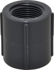 Value Collection - 3/4" PVC Plastic Pipe Coupling - Schedule 80, FIPT x FIPT End Connections - Exact Tool & Supply