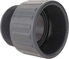 Value Collection - 3" PVC Plastic Pipe Male Adapter - Schedule 80, Slip x MIPT End Connections - Exact Tool & Supply