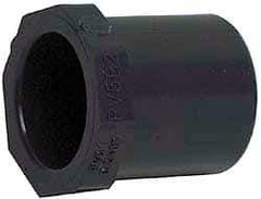 Value Collection - 8 x 4" PVC Plastic Pipe Bushing - Schedule 40, Spig x Slip End Connections - Exact Tool & Supply