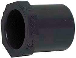 Value Collection - 8 x 6" PVC Plastic Pipe Bushing - Schedule 40, Spig x Slip End Connections - Exact Tool & Supply