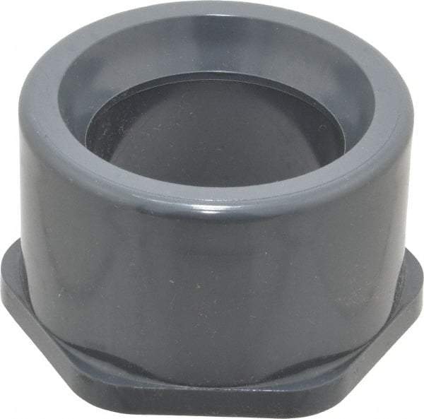 Value Collection - 3 x 2" PVC Plastic Pipe Bushing - Schedule 80, Spig x Slip End Connections - Exact Tool & Supply
