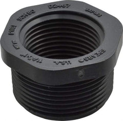 Value Collection - 1-1/4 x 1" PVC Plastic Pipe Bushing - Schedule 80, MIPT x FIPT End Connections - Exact Tool & Supply