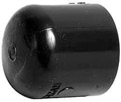 Value Collection - 2-1/2" PVC Plastic Pipe End Cap - Schedule 80, Slip End Connections - Exact Tool & Supply