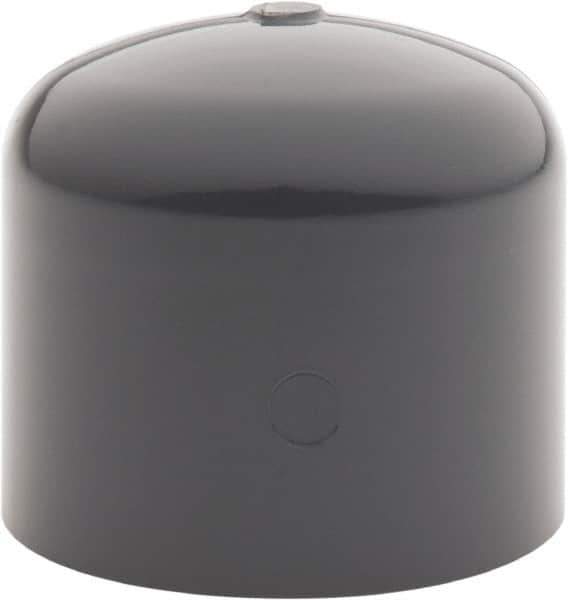 Value Collection - 1-1/4" PVC Plastic Pipe End Cap - Schedule 80, Slip End Connections - Exact Tool & Supply