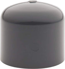Value Collection - 1-1/4" PVC Plastic Pipe End Cap - Schedule 80, Slip End Connections - Exact Tool & Supply