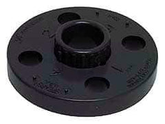 Value Collection - 8" PVC Plastic Pipe Flange (One Piece) - Schedule 80, Slip End Connections - Exact Tool & Supply