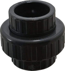 Value Collection - 1-1/2" PVC Plastic Pipe Union with EPDM O-Ring - Schedule 80, Slip x Slip End Connections - Exact Tool & Supply