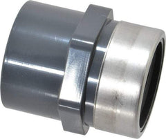 Value Collection - 1" PVC Plastic Pipe Reinforced Female Adapter - Slip x SR FIPT End Connections - Exact Tool & Supply