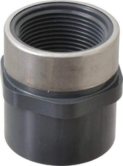 Value Collection - 1-1/4" PVC Plastic Pipe Reinforced Female Adapter - Slip x SR FIPT End Connections - Exact Tool & Supply