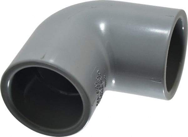 Value Collection - 1-1/4" CPVC Plastic Pipe 90° Elbow - Schedule 80, Slip x Slip End Connections - Exact Tool & Supply