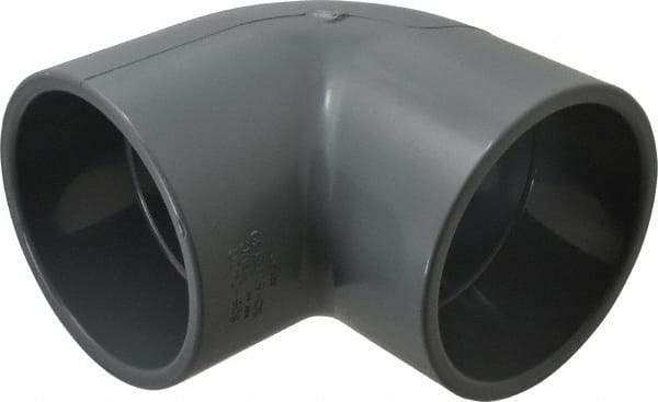 Value Collection - 4" CPVC Plastic Pipe 90° Elbow - Schedule 80, Slip x Slip End Connections - Exact Tool & Supply