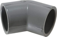 Value Collection - 1-1/4" CPVC Plastic Pipe 45° Elbow - Schedule 80, Slip x Slip End Connections - Exact Tool & Supply