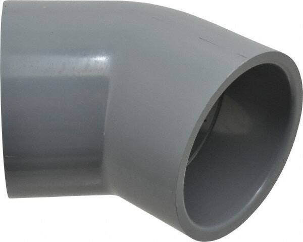 Value Collection - 3" CPVC Plastic Pipe 45° Elbow - Schedule 80, Slip x Slip End Connections - Exact Tool & Supply