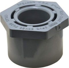 Value Collection - 2 x 1" CPVC Plastic Pipe Bushing - Schedule 80, Spig x Slip End Connections - Exact Tool & Supply