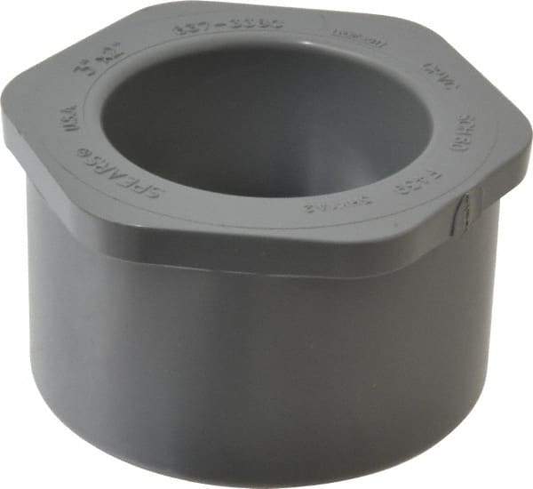 Value Collection - 3 x 2" CPVC Plastic Pipe Bushing - Schedule 80, Spig x Slip End Connections - Exact Tool & Supply