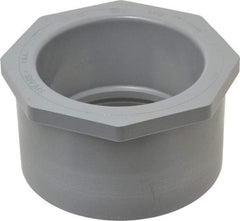 Value Collection - 4 x 3" CPVC Plastic Pipe Bushing - Schedule 80, Spig x Slip End Connections - Exact Tool & Supply