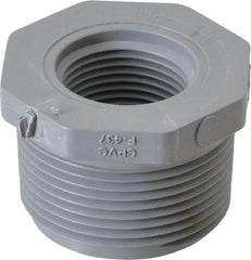 Value Collection - 1-1/4 x 3/4" CPVC Plastic Pipe Bushing - Schedule 80, MIPT x FIPT End Connections - Exact Tool & Supply