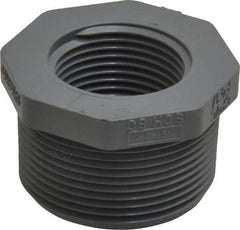 Value Collection - 1-1/2 x 1" CPVC Plastic Pipe Bushing - Schedule 80, MIPT x FIPT End Connections - Exact Tool & Supply