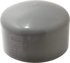 Value Collection - 6" CPVC Plastic Pipe End Cap - Schedule 80, Slip End Connections - Exact Tool & Supply