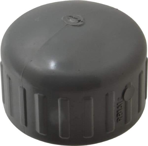 Value Collection - 1-1/4" CPVC Plastic Pipe End Cap - Schedule 80, FIPT End Connections - Exact Tool & Supply