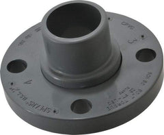 Value Collection - 2" CPVC Plastic Pipe Flange (Two Piece) - Schedule 80, Spig End Connections - Exact Tool & Supply