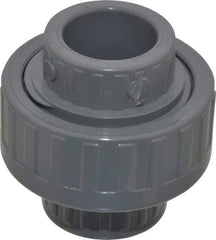 Value Collection - 3/4" CPVC Plastic Pipe Union with EPDM O-Ring - Schedule 80, Slip x Slip End Connections - Exact Tool & Supply