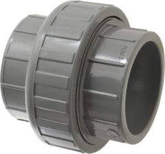 Value Collection - 3" CPVC Plastic Pipe Union with EPDM O-Ring - Schedule 80, Slip x Slip End Connections - Exact Tool & Supply