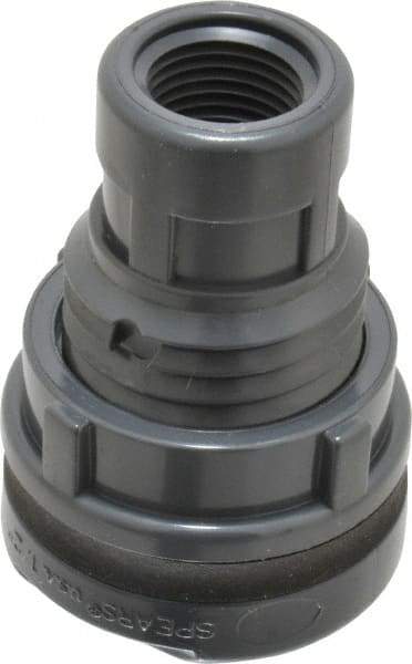 Value Collection - 1/2" PVC Plastic Pipe Bulkhead Tank Adapter - Schedule 80, Slip x FIPT End Connections - Exact Tool & Supply