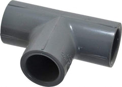 Value Collection - 1/2" CPVC Plastic Pipe Tee - Schedule 80, Slip x Slip x Slip End Connections - Exact Tool & Supply
