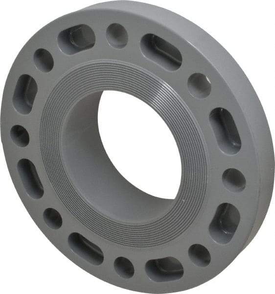 Value Collection - 4" CPVC Plastic Pipe Flange (One Piece) - Slip End Connections - Exact Tool & Supply
