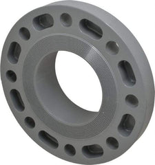 Value Collection - 4" CPVC Plastic Pipe Flange (One Piece) - Slip End Connections - Exact Tool & Supply