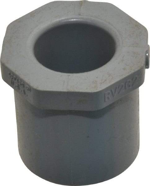 Value Collection - 1 x 1/2" CPVC Plastic Pipe Bushing - Schedule 80, Spig x Slip End Connections - Exact Tool & Supply