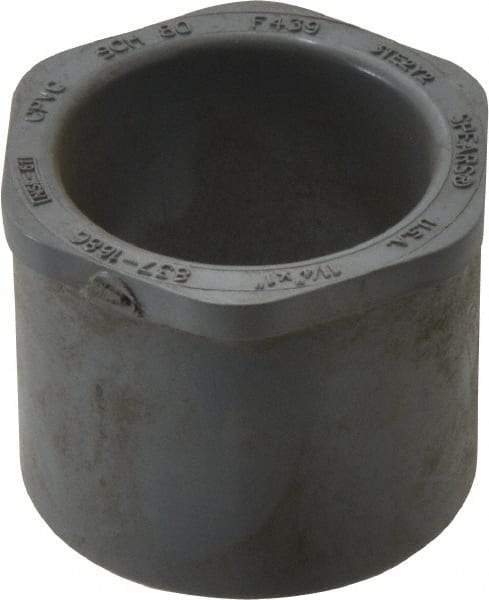 Value Collection - 1-1/4 x 1" CPVC Plastic Pipe Bushing - Schedule 80, Spig x Slip End Connections - Exact Tool & Supply