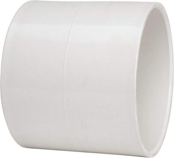 B&K Mueller - 6", PVC Drain, Waste & Vent Pipe Coupling - Hub x Hub - Exact Tool & Supply