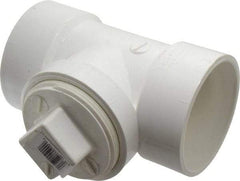 B&K Mueller - 3", PVC Drain, Waste & Vent Pipe Test Tee - Hub x Hub x CO with Plug - Exact Tool & Supply