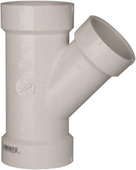 B&K Mueller - 2 x 2 x 1-1/2", PVC Drain, Waste & Vent Pipe 45 Wye - Hub x Hub x Hub - Exact Tool & Supply