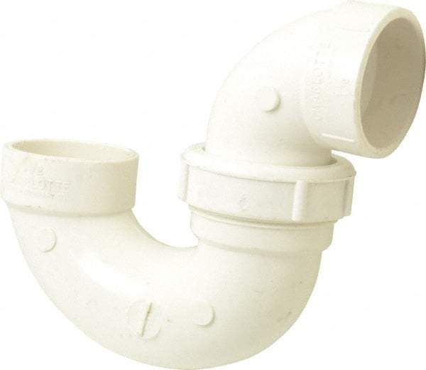 B&K Mueller - 1-1/2", PVC Drain, Waste & Vent Pipe P Trap with Union - Hub x Hub - Exact Tool & Supply