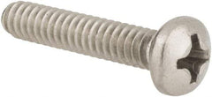 Value Collection - #6-32 UNC, 3/4" Length Under Head Phillips Drive Machine Screw - Pan Head, Grade 316 Stainless Steel, Uncoated, Without Washer - Exact Tool & Supply