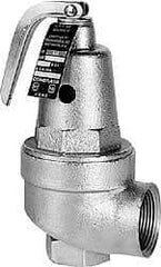 Conbraco - 1" Inlet, 1-1/4" Outlet, ASME Section IV Safety Relief Valve - 50 Max psi, Bronze, 2,295,000 BTUs - Exact Tool & Supply