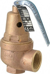 Conbraco - 3/4" Inlet, 1" Outlet, ASME Section IV Safety Relief Valve - 50 Max psi, Bronze, 1,418,000 BTUs - Exact Tool & Supply