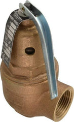 Conbraco - 3/4" Inlet, 1" Outlet, ASME Section IV Safety Relief Valve - 150 Max psi, Bronze, 3,655,000 BTUs - Exact Tool & Supply