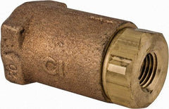 Conbraco - 1/4" Bronze Check Valve - Inline, FNPT x FNPT - Exact Tool & Supply