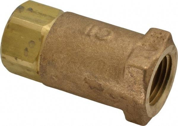 Conbraco - 1/2" Bronze Check Valve - Inline, FNPT x FNPT - Exact Tool & Supply