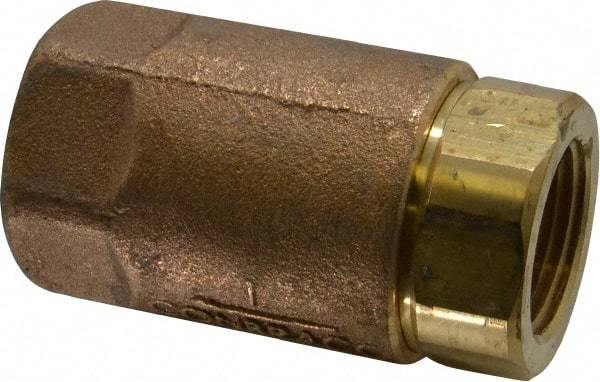 Conbraco - 1" Bronze Check Valve - Inline, FNPT x FNPT - Exact Tool & Supply