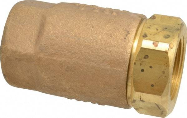 Conbraco - 1-1/4" Bronze Check Valve - Inline, FNPT x FNPT - Exact Tool & Supply
