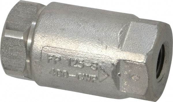 Conbraco - 1/4" Stainless Steel Check Valve - Inline, FNPT x FNPT - Exact Tool & Supply