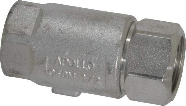 Conbraco - 1/2" Stainless Steel Check Valve - Inline, FNPT x FNPT - Exact Tool & Supply