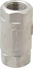Conbraco - 3/4" Stainless Steel Check Valve - Inline, FNPT x FNPT - Exact Tool & Supply