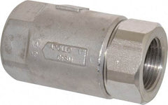 Conbraco - 1" Stainless Steel Check Valve - Inline, FNPT x FNPT - Exact Tool & Supply